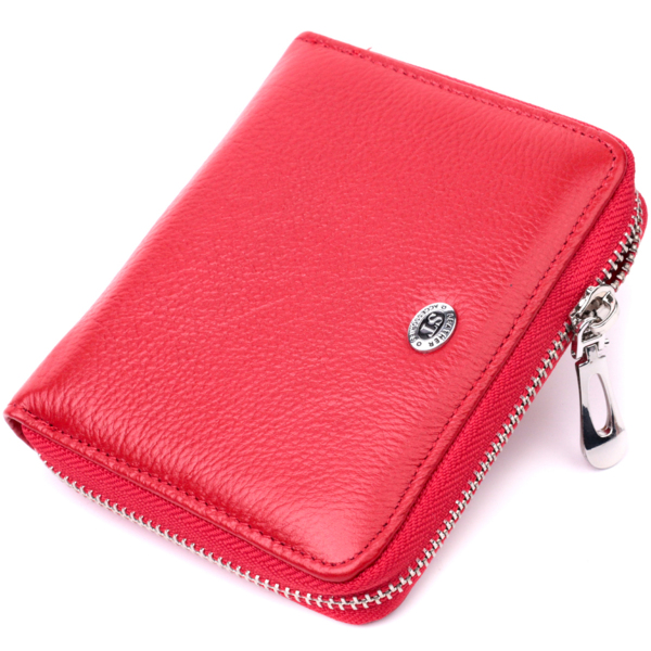 Кошелек женский кожаный St Leather 22473 красный фото