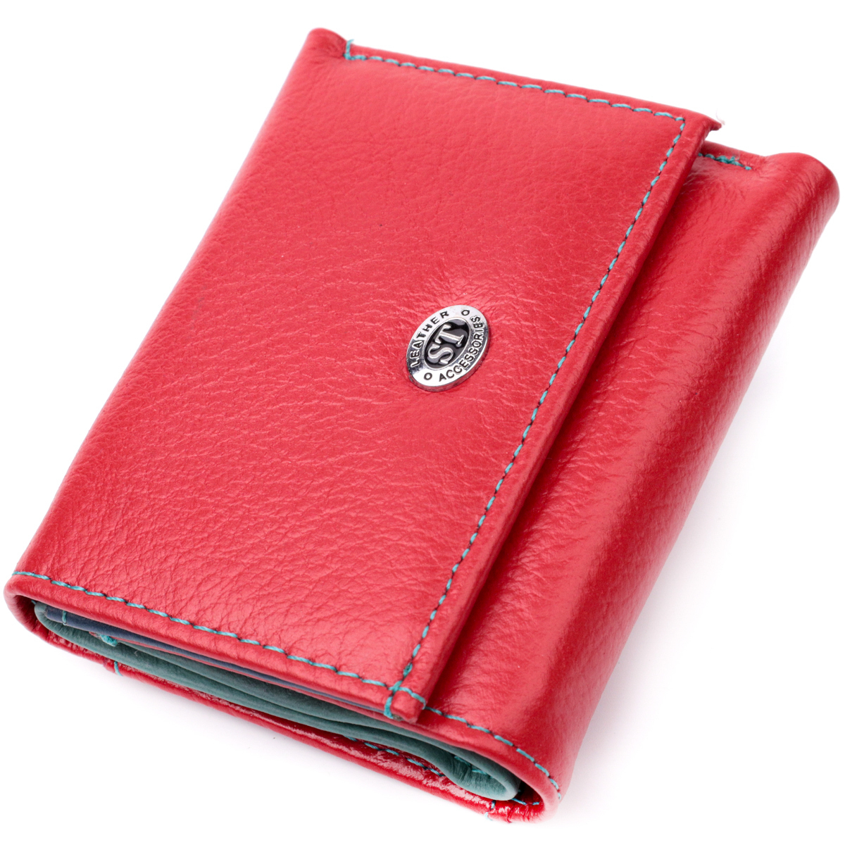 Кошелек женский кожаный St Leather 22491 красный фото1