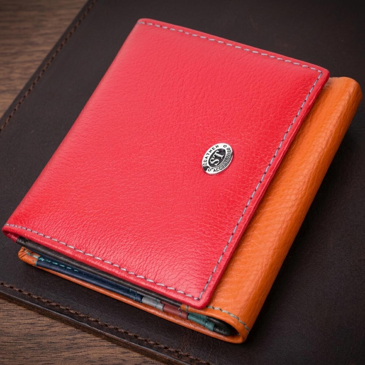 Кошелек женский кожаный St Leather 22499 разноцветный фото1
