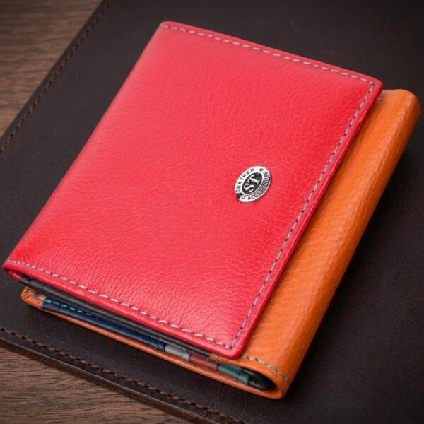 Кошелек женский кожаный St Leather 22499 разноцветный фото