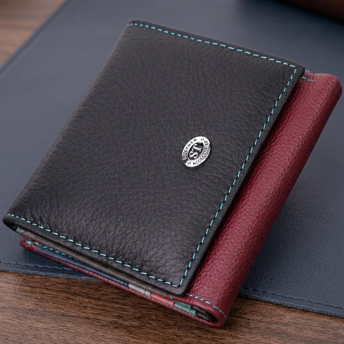 Кошелек женский кожаный St Leather 22500 разноцветный фото1