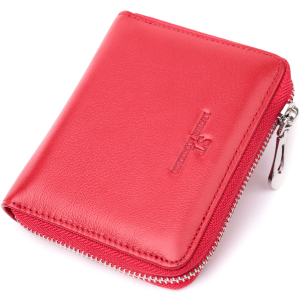 Кошелек женский кожаный St Leather 22505 красный фото