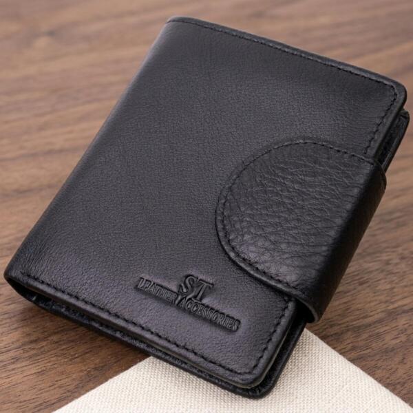Кошелек женский кожаный St Leather 22513 черный фото