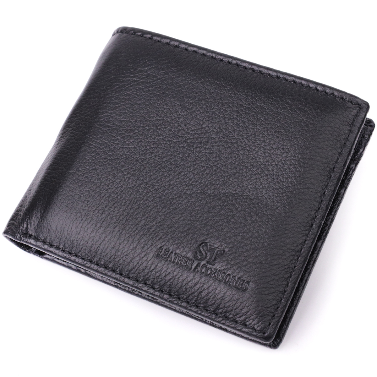 Кошелек мужкой кожаный St Leather 22539 черный фото1