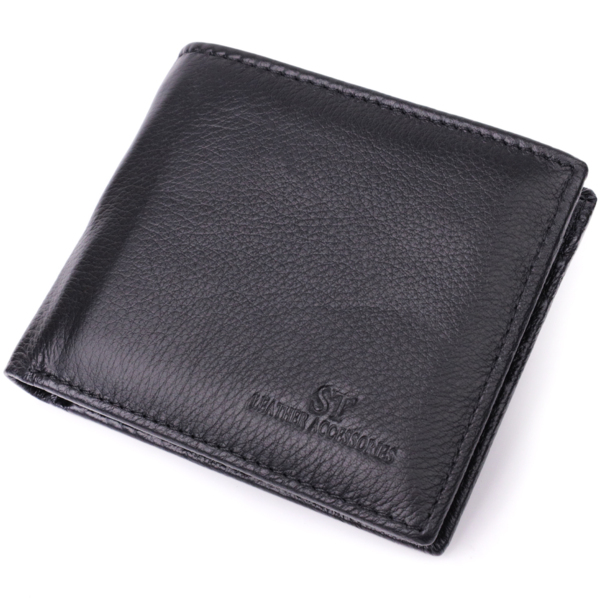 Кошелек мужкой кожаный St Leather 22539 черный фото