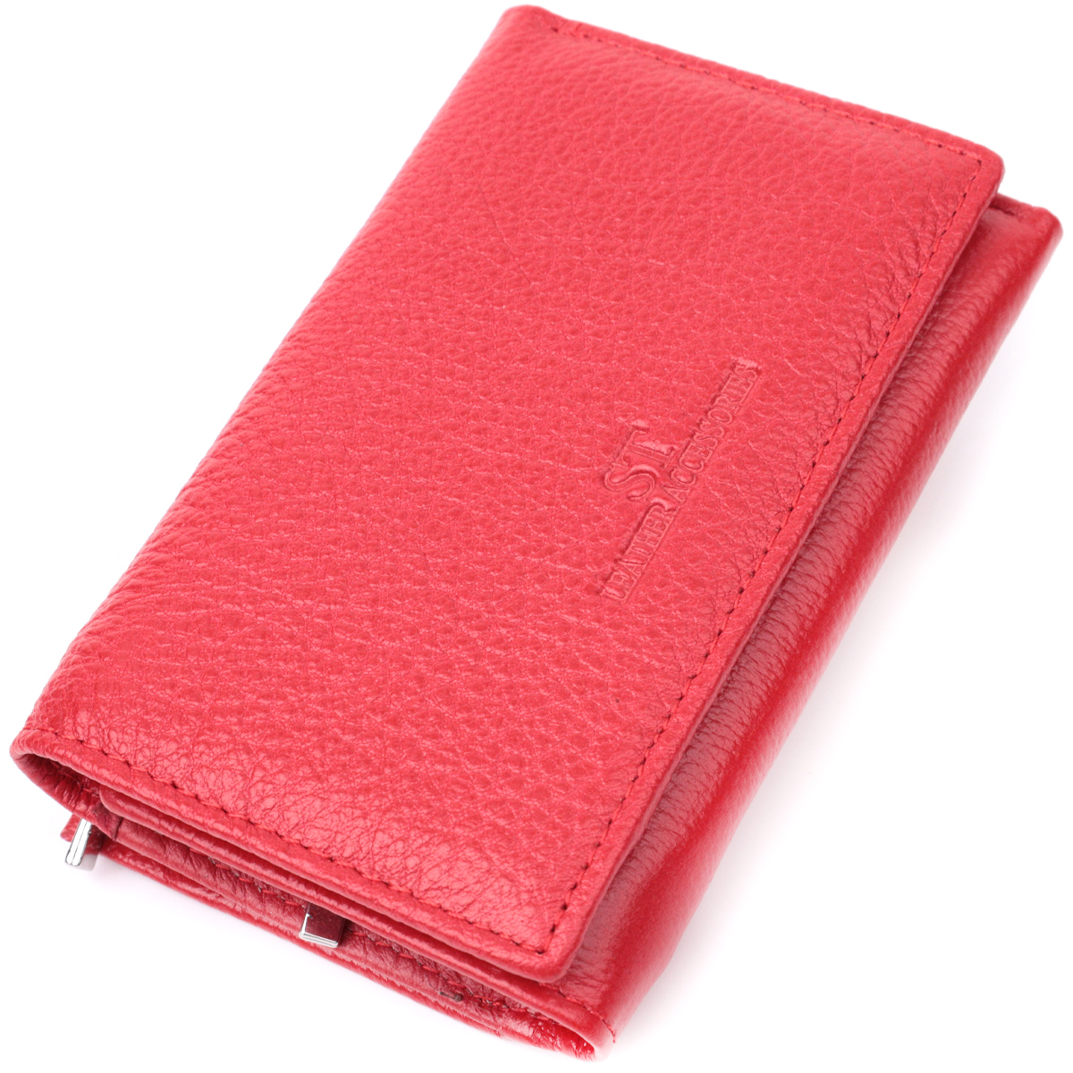 Кошелек женский кожаный St Leather 22547 красный фото1