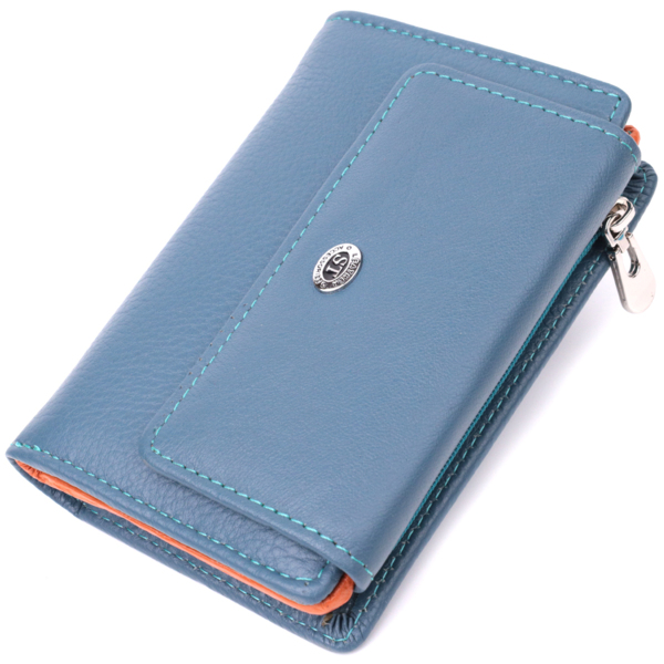 Кошелек женский кожаный St Leather 16802 бирюзовый фото
