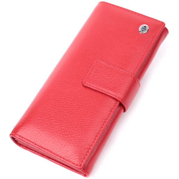 Кошелек женский кожаный St Leather 22696 красный фото