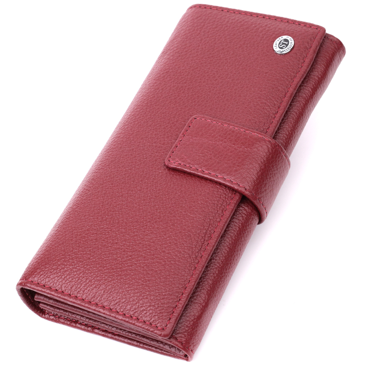 Гаманець жіночий шкіряний St Leather 22697 бордовий фото1