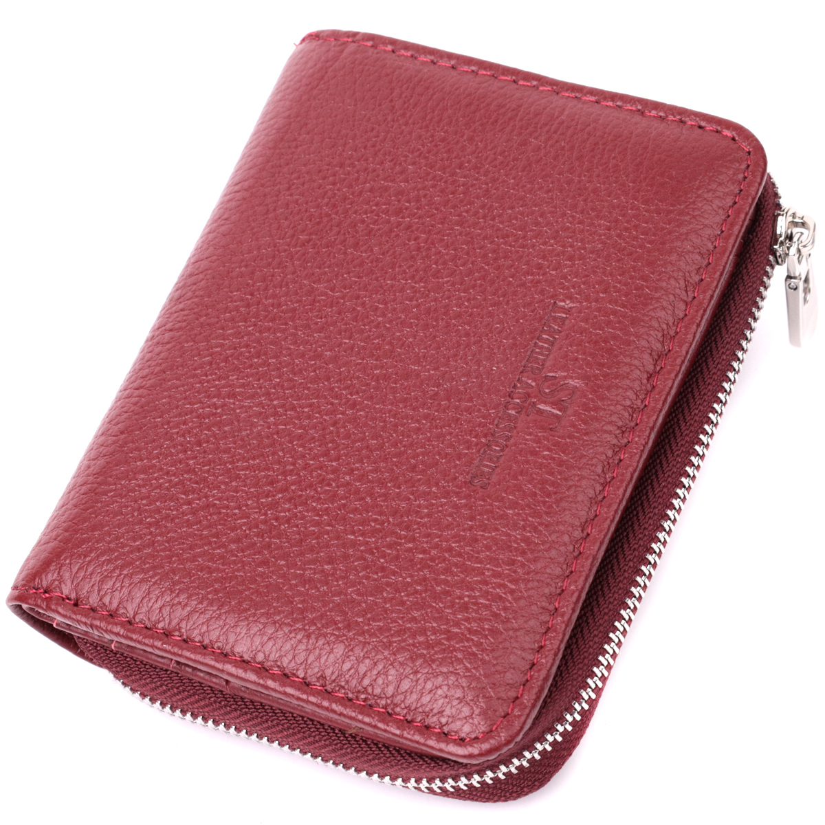 Гаманець жіночий шкіряний St Leather 22698 бордовий фото1