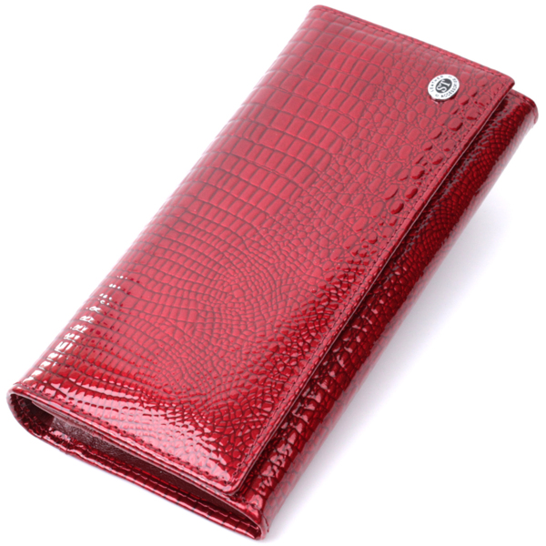 Гаманець жіночий шкіряний St Leather 22733 червоний фото