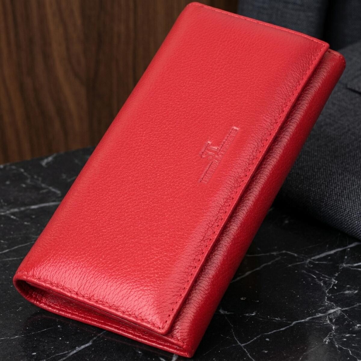 Кошелек женский кожаный St Leather 15037 разноцветный фото1