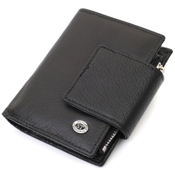 Кошелек женский кожаный St Leather 22856 черный фото