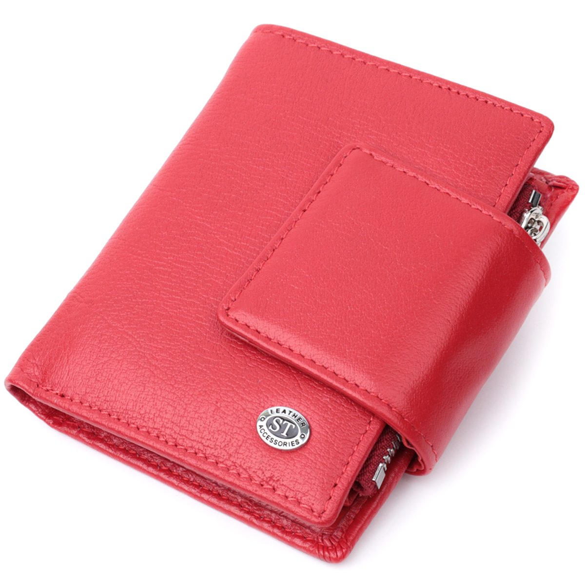 Гаманець жіночий шкіряний St Leather 22859 червоний фото1