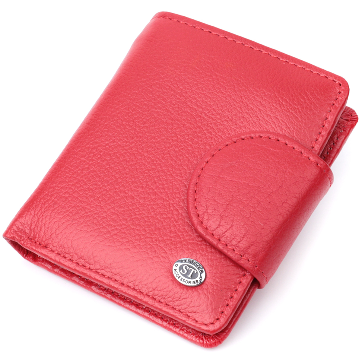 Кошелек женский кожаный St Leather 23070 красный фото1