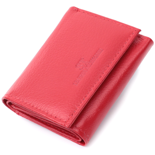 Кошелек женский кожаный St Leather 23086 красный фото