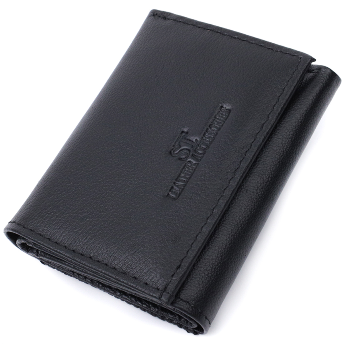 Кошелек женский кожаный St Leather 23087 черный фото1