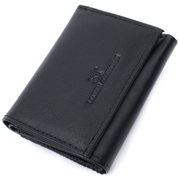 Кошелек женский кожаный St Leather 23087 черный фото