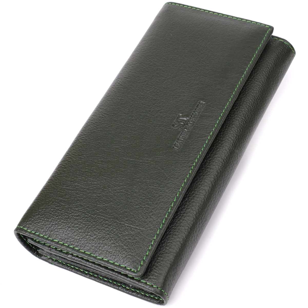 Кошелек женский кожаный St Leather 20834_1 зеленый фото1