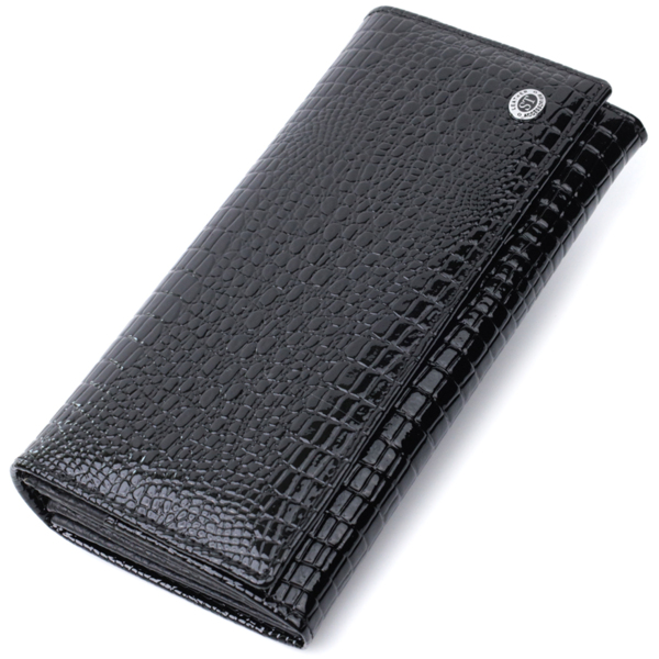Кошелек женский кожаный St Leather 15103 черный фото
