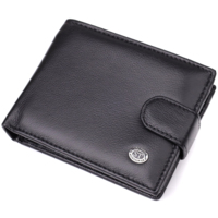 Гаманець чоловічий шкіряний St Leather 23090 чорний