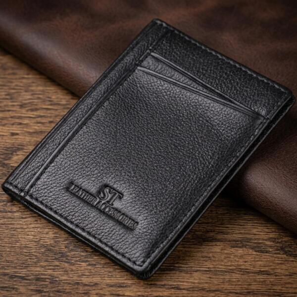 Гаманець чоловічий шкіряний St Leather 20897_1 чорний фото