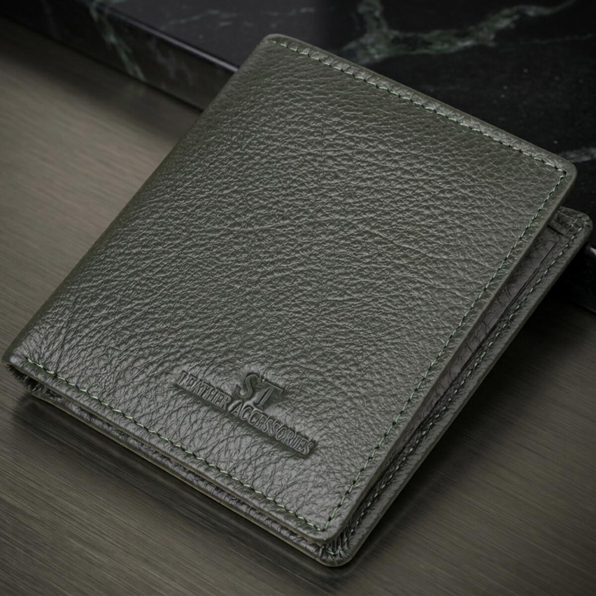 Кошелек женский кожаный St Leather 20900_1 зеленый фото1