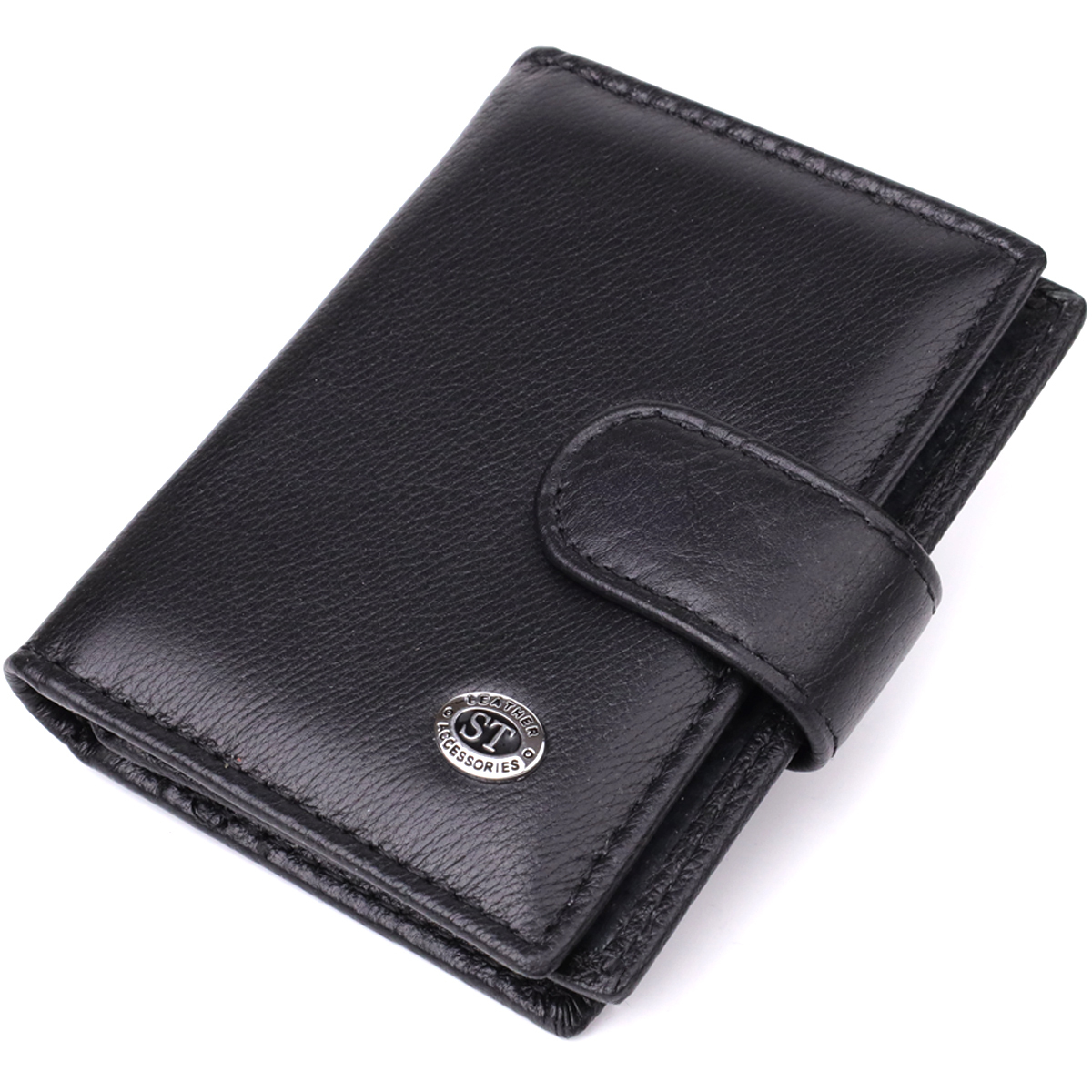 Кошелек мужкой кожаный St Leather 20902_1 черный фото1