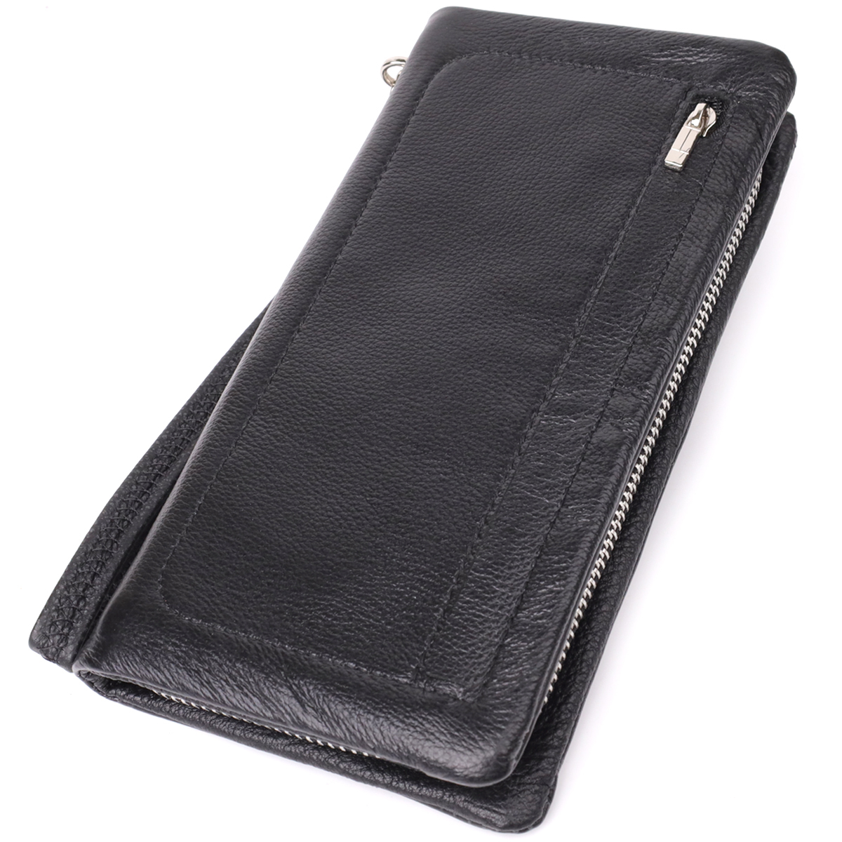 Кошелек женский кожаный St Leather 23101 черный фото1
