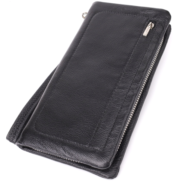 Кошелек женский кожаный St Leather 23101 черный фото
