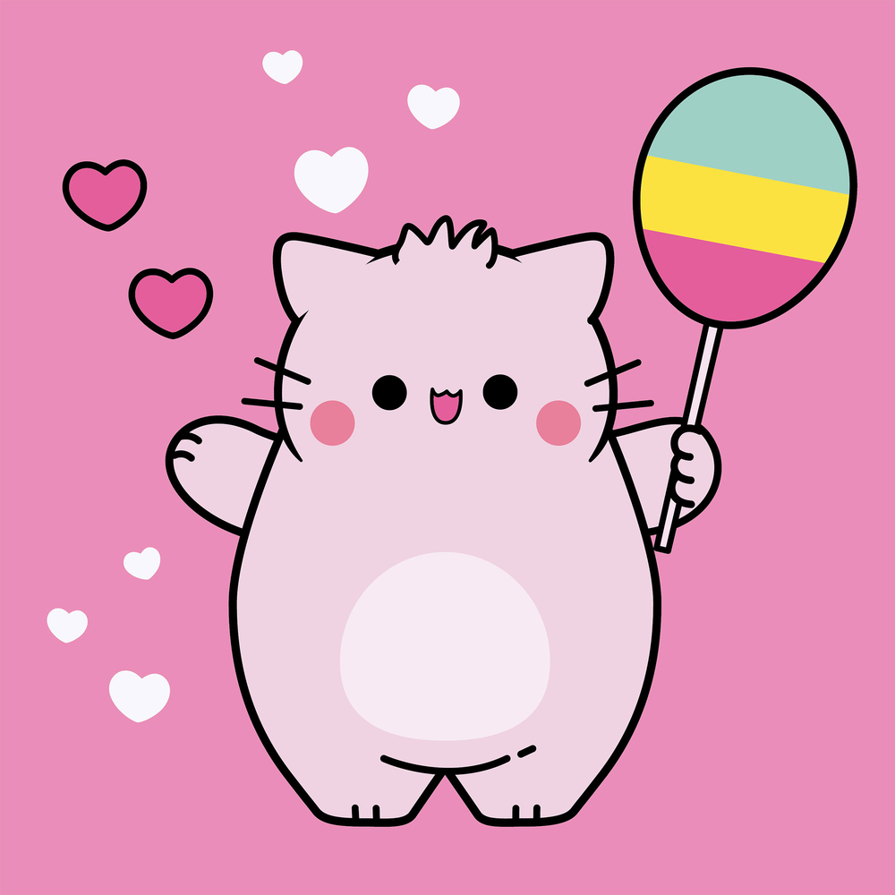 Картина по номерам Santi Pembe the Cat. Balloon 25х25 см фото1