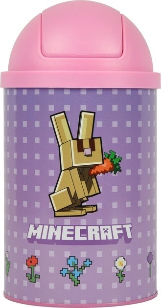 Контейнер настільний для сміття Yes Minecraft Spring металевий 10 х 18 см фото1