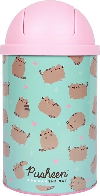 Контейнер настільний для сміття Yes Pusheen металевий 10 х 18 см фото1