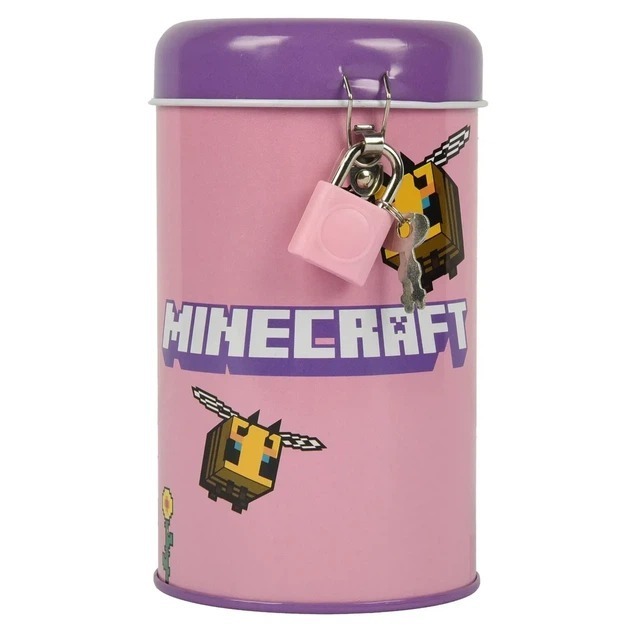 Копилка круглая Yes Minecraft Spring металлическая 13 х 7,6 см фото1