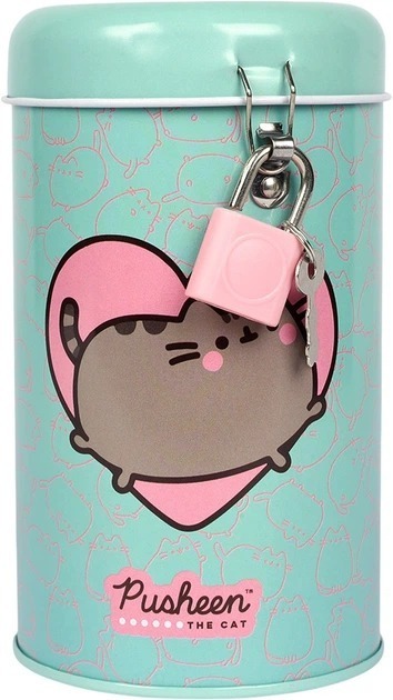Копилка круглая Yes Pusheen металлическая 13 х 7,6 см фото1