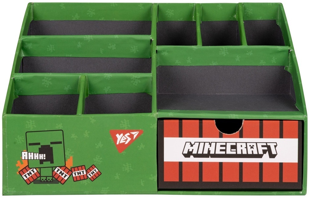 Организатор настольный Yes Minecraft Slug 8 отделений картон (708221)