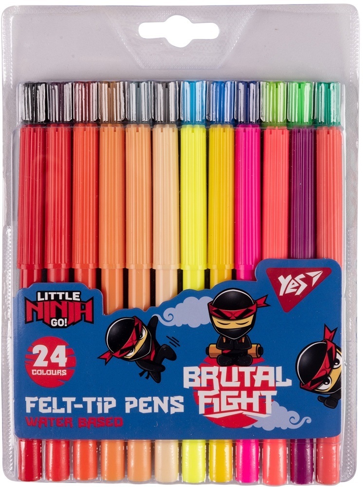 Фломастери Yes 24 кольори Ninja фото1