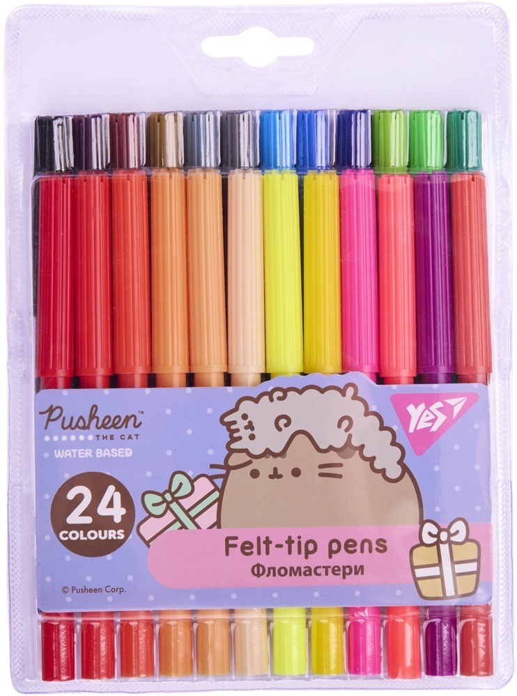 Фломастери Yes Pusheen 24 кольори фото1