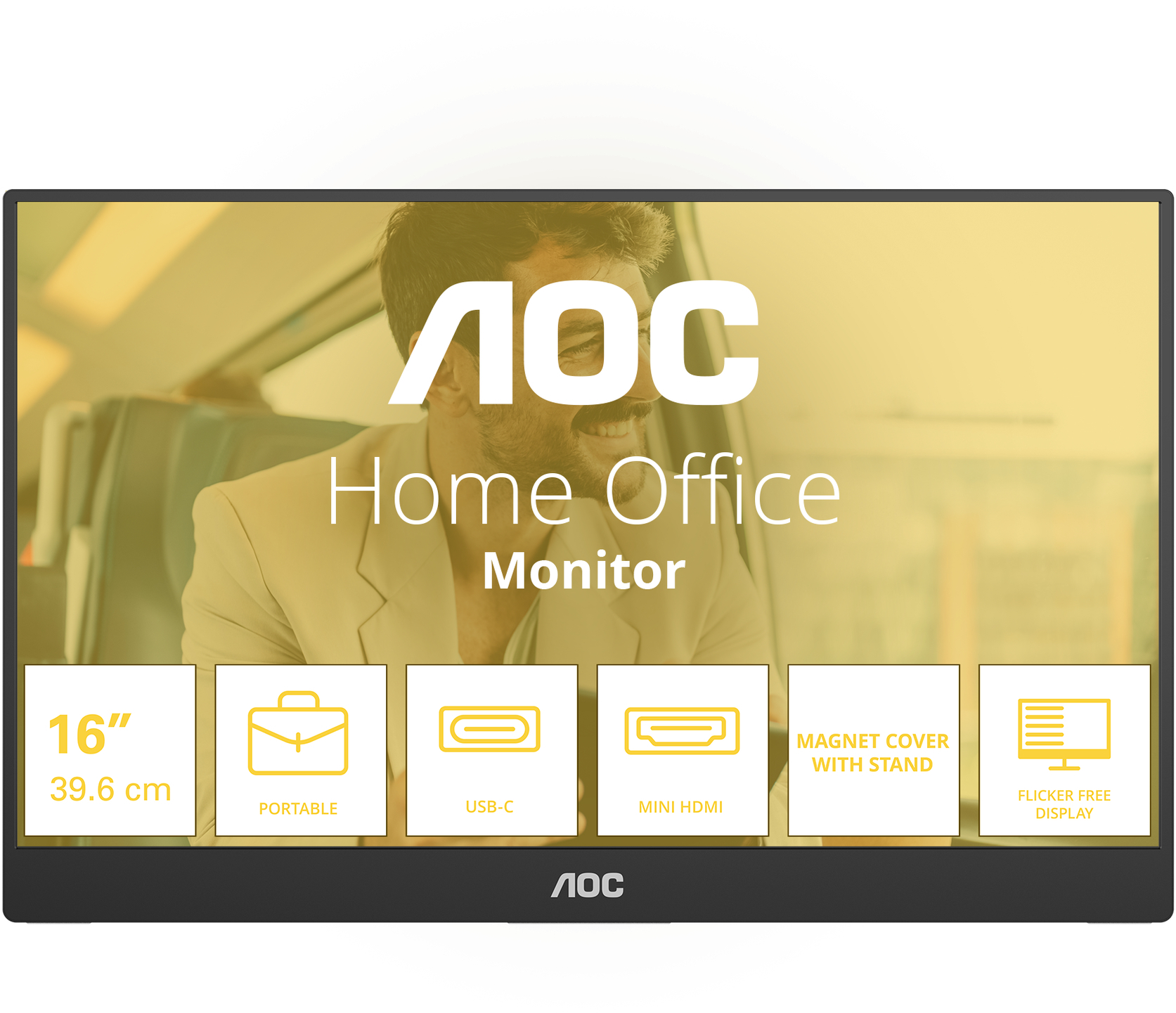 Монітор портативний 15.6" AOC 16T20E2 (16T20E2) фото1