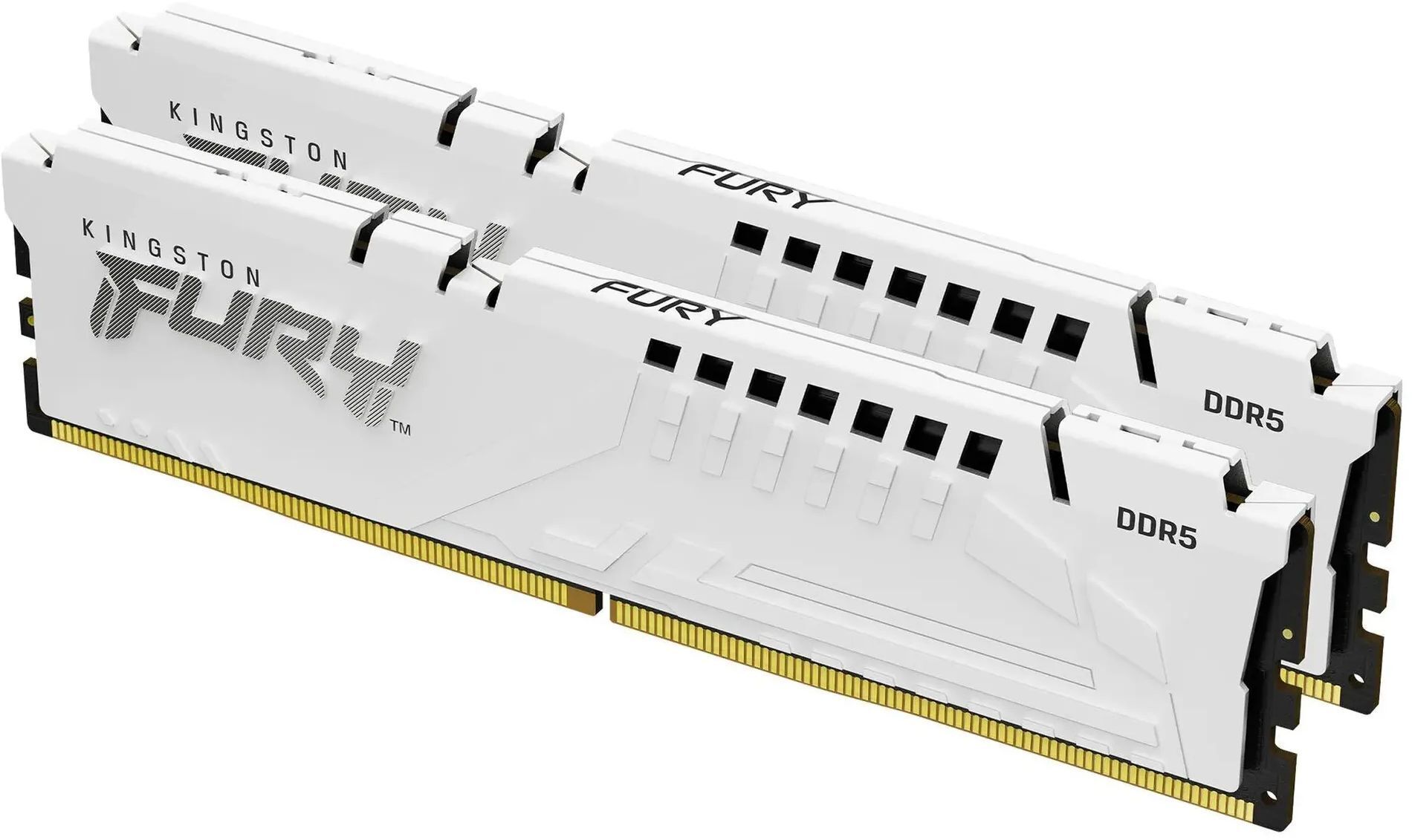 Память для ПК Kingston Fury Beast White DDR5 5200 64GB (2x32GB) (KF552C36BWEK2-64) фото1