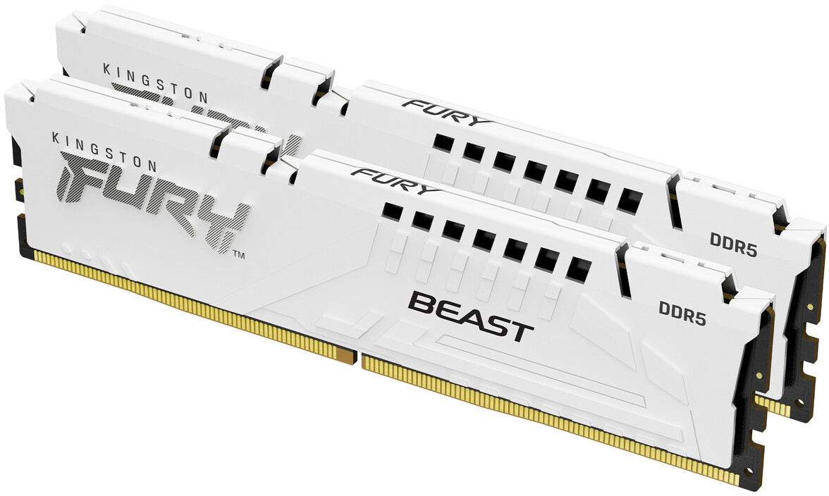 Память для ПК Kingston Fury Beast White DDR5 6400 32GB (2x16GB) (KF564C32BWEK2-32) фото1