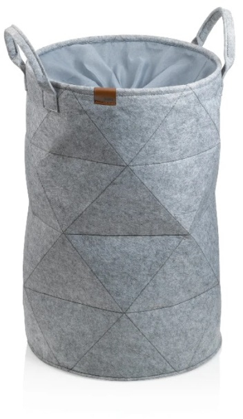Корзина для білизни KELA Fay, світло-сіра, 50х33см (24490) фото1