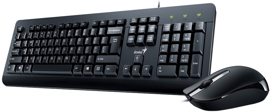 Комплект клавіатура та мишка Genius KM-160 Black Ukr (31330001419) фото1