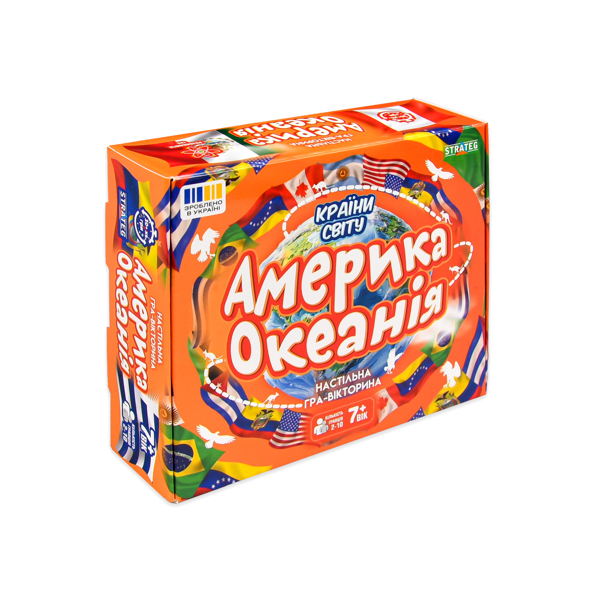 Настольная игра Стратег Страны мира Америка и Океания (31104) фото1