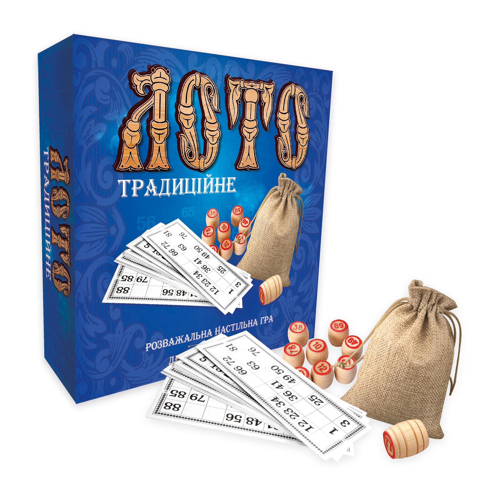 Лото з дерев'яними бочонками Традиційне (укр) (30315) фото1