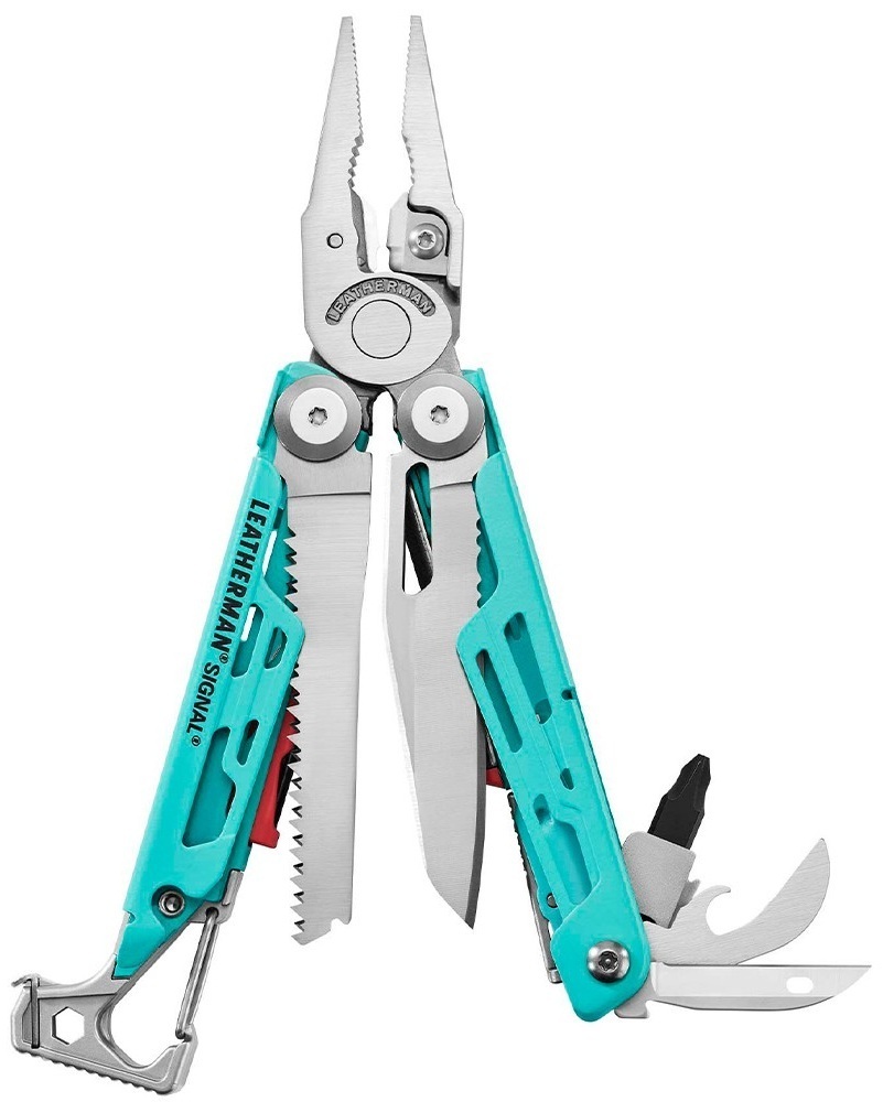 Мультиинструмент Leatherman Signal Aqua Silver (833187) фото1