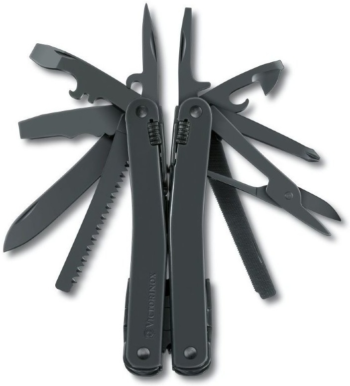 Мультитул Victorinox Swisstool Spirit XBS 105мм, 23функ, черный+нейлон. фото1