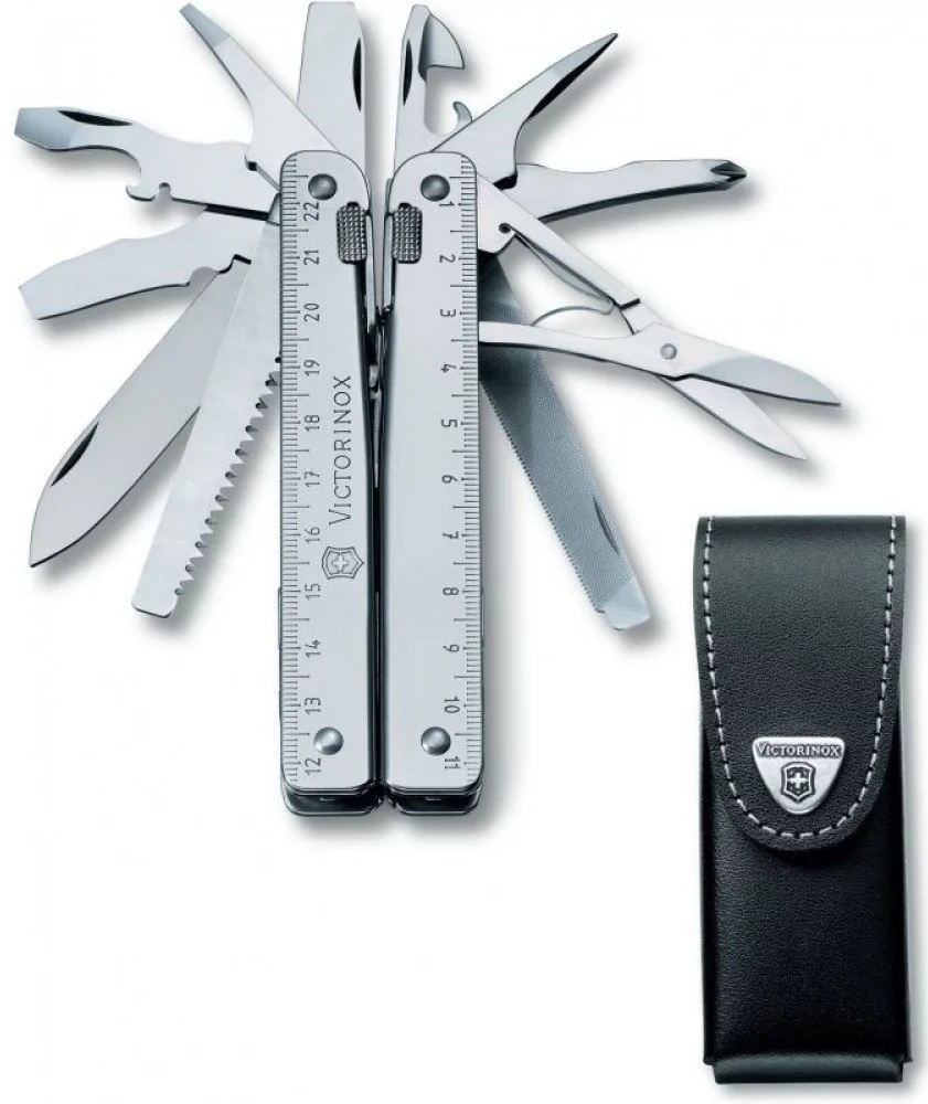 Мультитул Victorinox Swisstool X 115мм, 28функ+черный кож.чехол фото1
