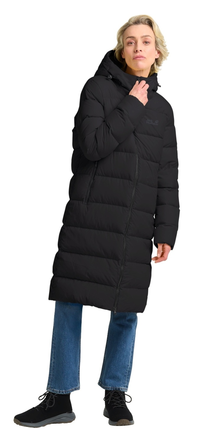 Пальто женское Jack Wolfskin Frozen Palace Coat W Rds 1204133_6000 L черное