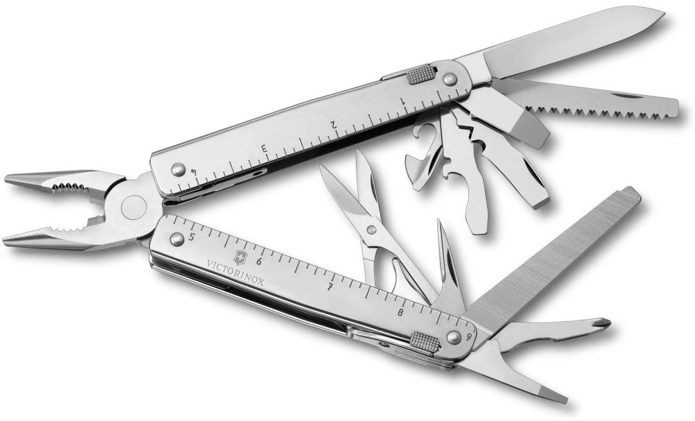 Мультитул Victorinox Swisstool X Plus Ratchet 115мм, 38функ+черный кож.чехол фото1